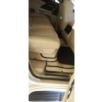 Lexus 570 Full coverage from Front, rear and trunk upholstery services in kenya Car model: Lexus 570 Yom;2017 7 seater A beige interior blended well with Beige 3D car floor mats. Full coverage from Front, rear and trunk.