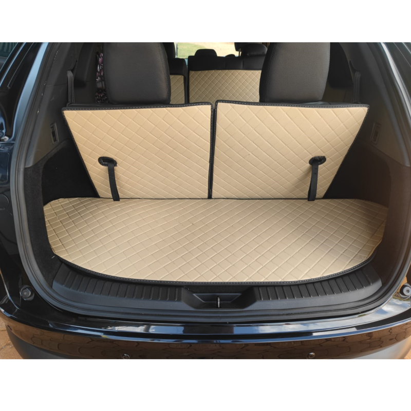 Mazda cx8 7 seater Fitted with Beige 3d car floor mats.